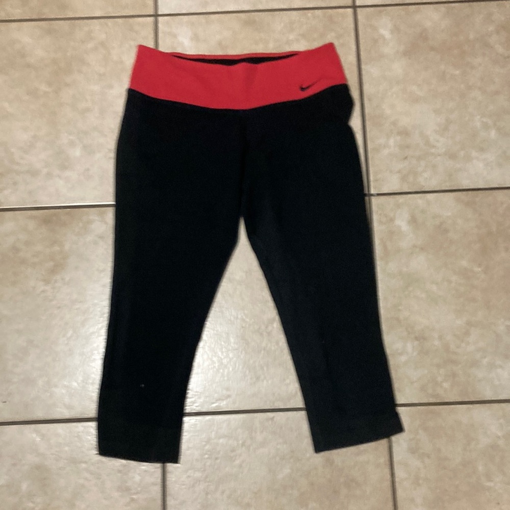 Nike Dri-Fit black with pink top workout joggers